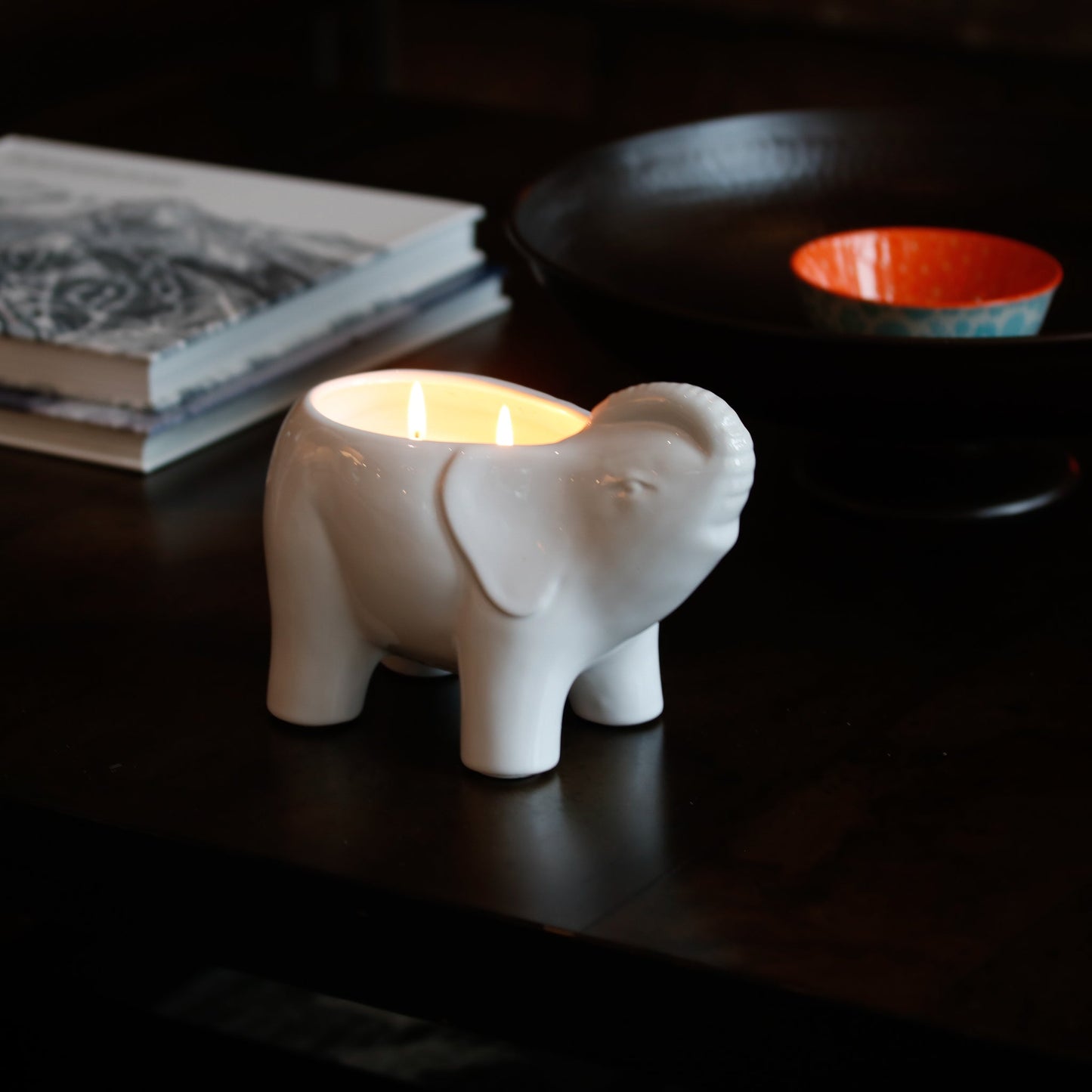 White Elephant Double Wick Candle, Neroli Eucalyptus Fragrance, 28 oz