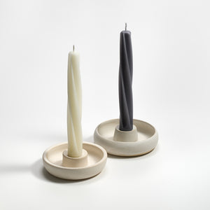 Greentree Home Candle, 9" Twist Unscented Taper Handmade Beeswax Candles