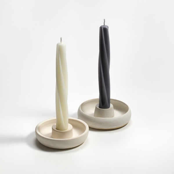 Greentree Home Candle, 9" Twist Unscented Taper Handmade Beeswax Candles