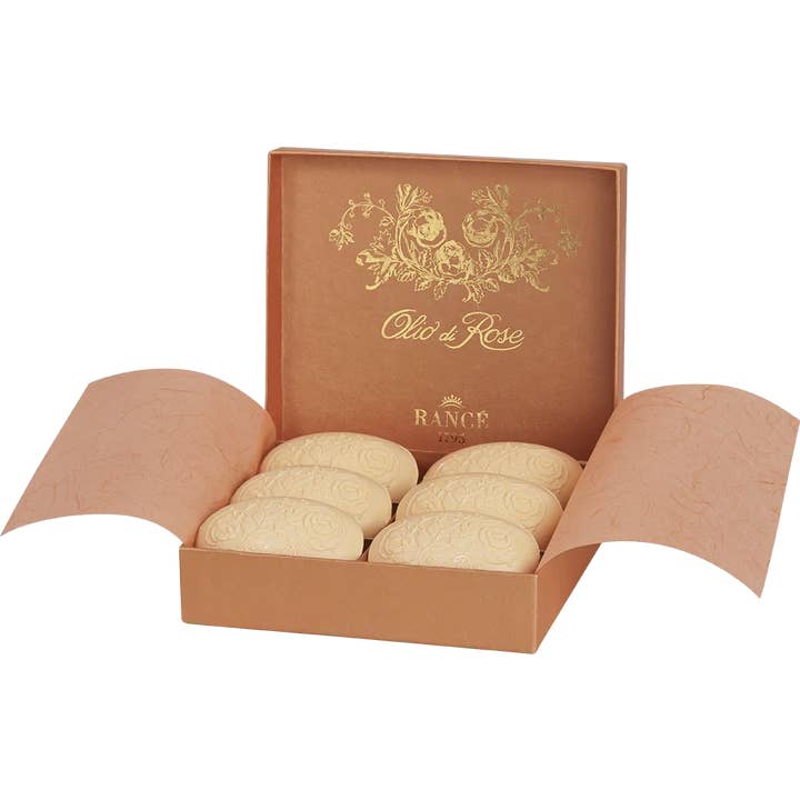 Rancé 1795 Olio Di Rose Perfumed Soap, 6 x 100g