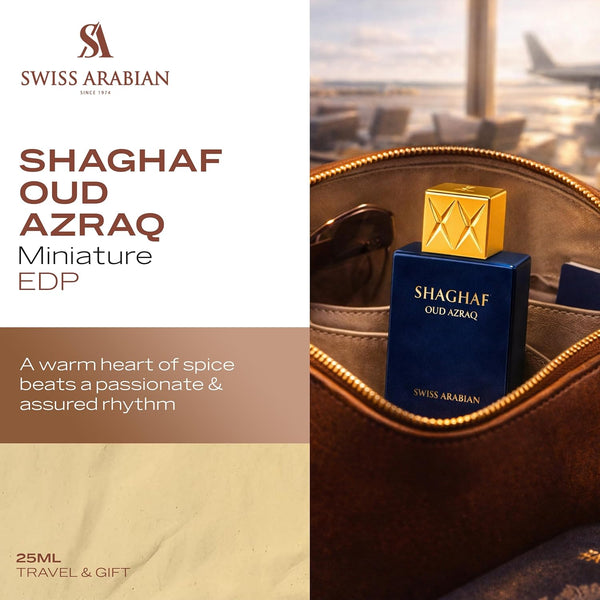 Swiss Arabian Shaghaf Oud Azraq Luxury Eau de Parfum Unisex Perfume Spray