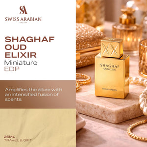 Swiss Arabian Shaghaf Oud Elixir Luxury Eau de Parfum Unisex Perfume Spray