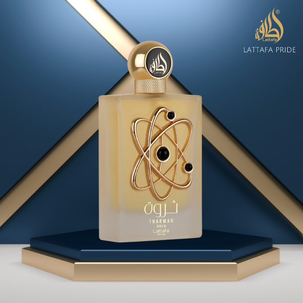 Lattafa Pride Tharwah Gold Eau de Parfum Spray Unisex Perfume, 100 ml