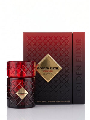 Riiffs Golden Elixir Crimson Extrait de Parfum Perfume Spray Unisex Perfume, 100 ml