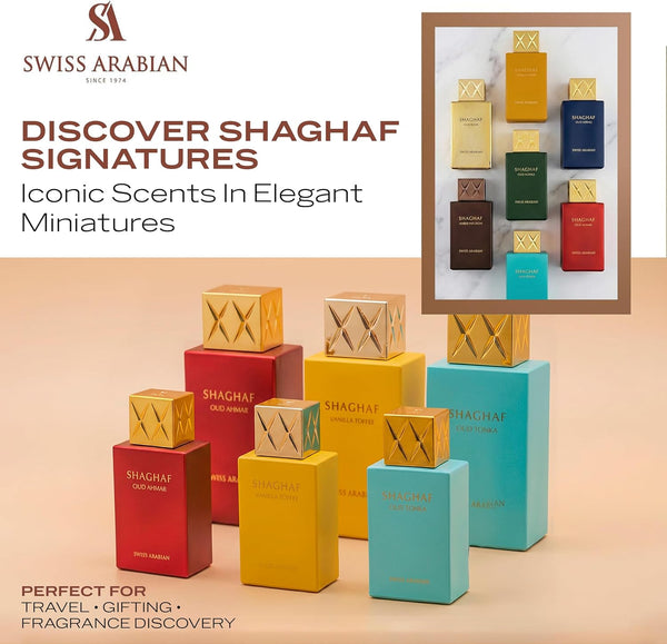 Swiss Arabian Shaghaf Oud Azraq Luxury Eau de Parfum Unisex Perfume Spray
