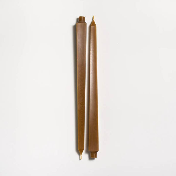 Greentree Home Candle, 16" Square Unscented Taper Handmade Beeswax Candles