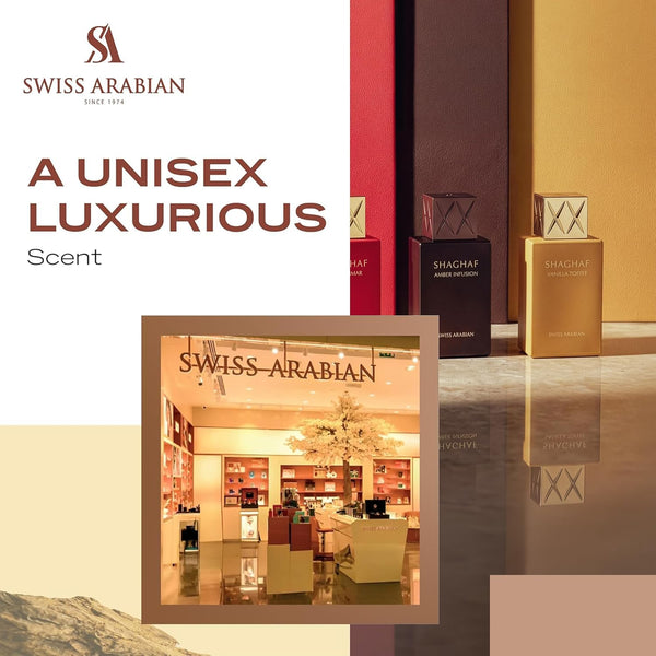 Swiss Arabian Shaghaf Oud Azraq Luxury Eau de Parfum Unisex Perfume Spray