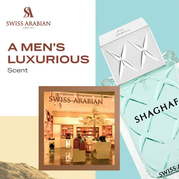 Swiss Arabian Shaghaf Masculine Luxury Eau de Parfum Spray for Men, 75 ml