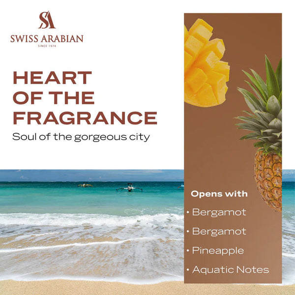 Swiss Arabian Soul of Bali Luxury Extrait de Parfum Unisex Perfume Spray, 100 ml