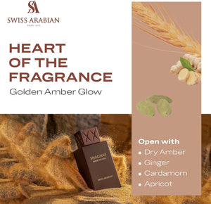 Swiss Arabian Shaghaf Amber Infusion Luxury Eau de Parfum Unisex Perfume Spray