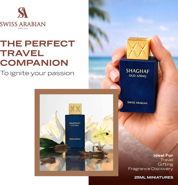 Swiss Arabian Shaghaf Oud Azraq Luxury Eau de Parfum Unisex Perfume Spray