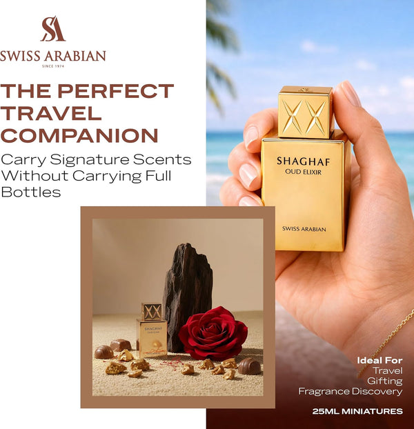 Swiss Arabian Shaghaf Oud Elixir Luxury Eau de Parfum Unisex Perfume Spray