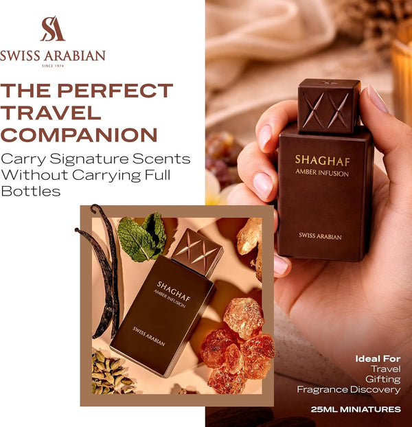 Swiss Arabian Shaghaf Amber Infusion Luxury Eau de Parfum Unisex Perfume Spray