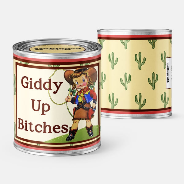 Giddy Up Bitches Western Theme Soy Candle