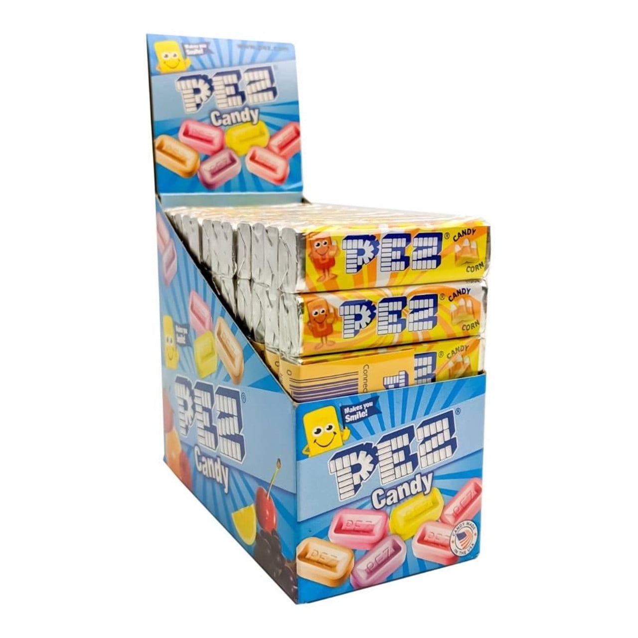 PEZ Candy Halloween Candy Corn Flavor Refills, 6 Rolls