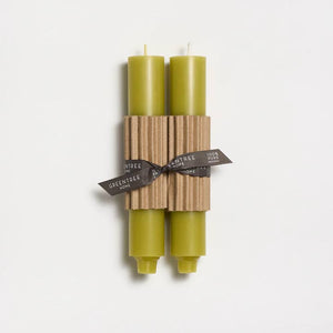 Greentree Home Candle, 9" Column Unscented Taper Handmade Beeswax Candles