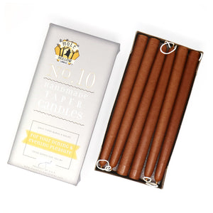 Mole Hollow Candles, 10" Unscented Taper Candle, Set of 12 - Choose from 40 Colors!