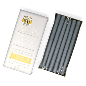 Mole Hollow Candles, 10" Unscented Taper Candle, Set of 12 - Choose from 40 Colors!