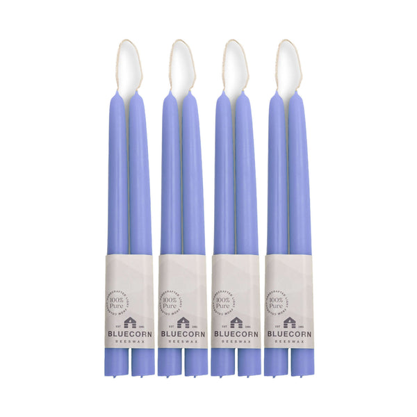 Hand-Dipped Beeswax Taper Candles - Bulk 4-Pair Bundle