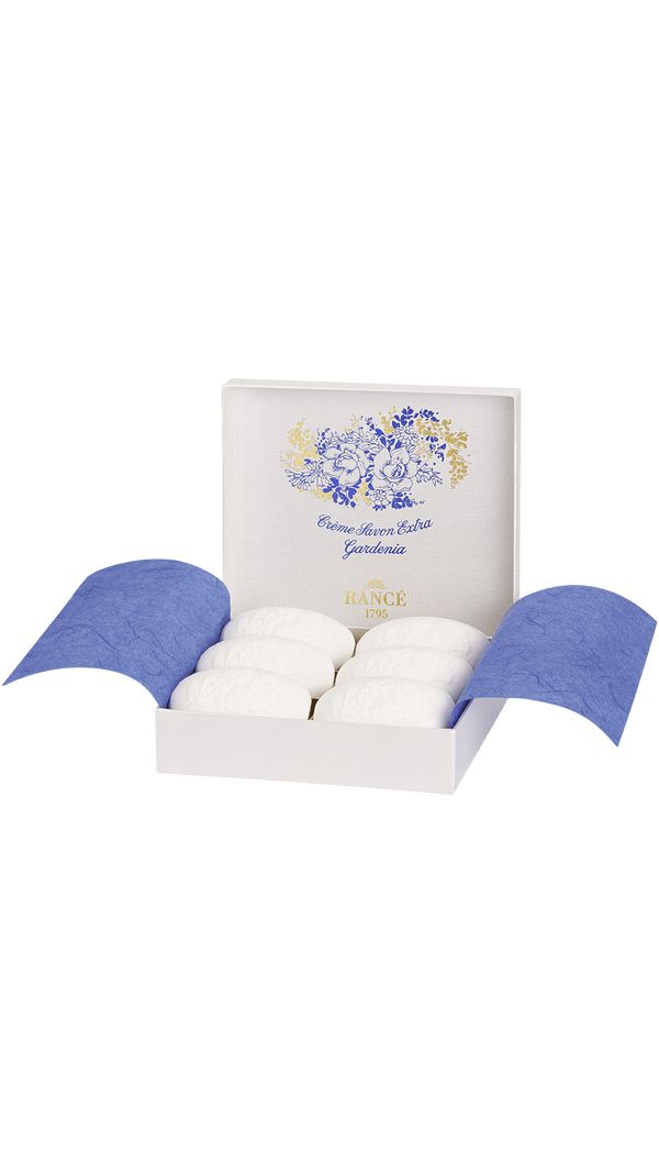 Rancé 1795 Gardenia Perfumed Soap, 6 x 100g