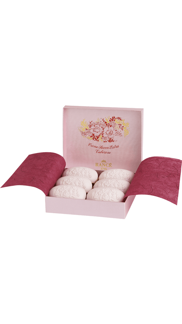 Rance 1795 Tuberosa Perfumed Soap, 6 x 100g