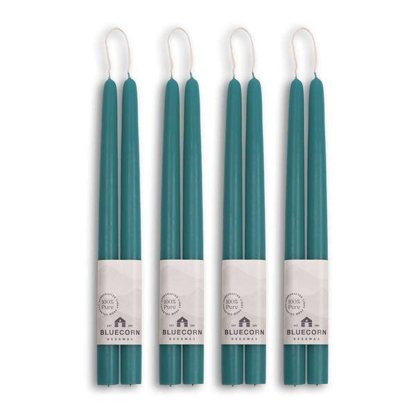 Hand-Dipped Beeswax Taper Candles - Bulk 4-Pair Bundle