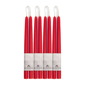 Hand-Dipped Beeswax Taper Candles - Bulk 4-Pair Bundle