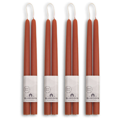 Hand-Dipped Beeswax Taper Candles - Bulk 4-Pair Bundle