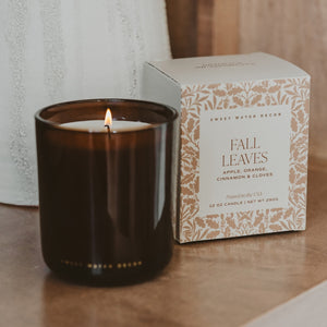 Sweet Water Decor Fall Leaves 12 oz Boxed Soy Candle