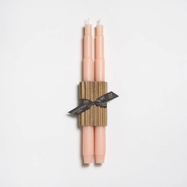 Greentree Home Candle, 12" Tele Unscented Taper Handmade Beeswax Candles