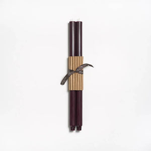 Greentree Home Candle, 18" Fluted Unscented Taper Handmade Beeswax Candles