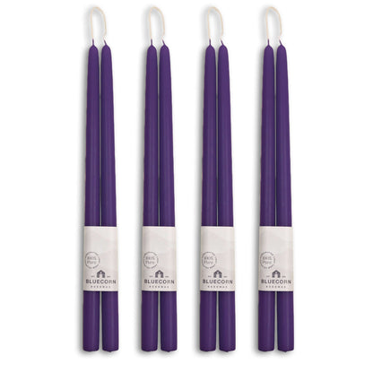 Hand-Dipped Beeswax Taper Candles - Bulk 4-Pair Bundle