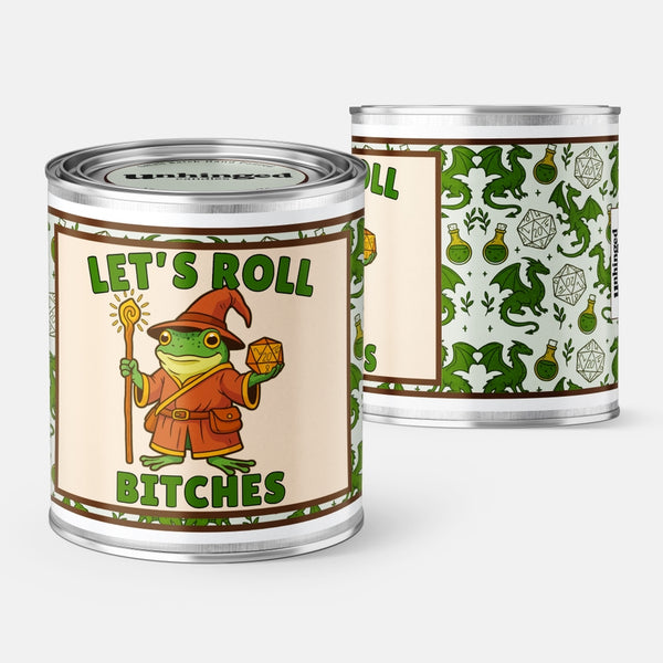 Let's Roll Bitches D&D Rpg Themed Soy Candle