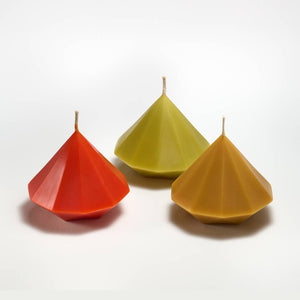Greentree Home Candle, Gemstone Unscented Handmade Beeswax Sculptural Candles