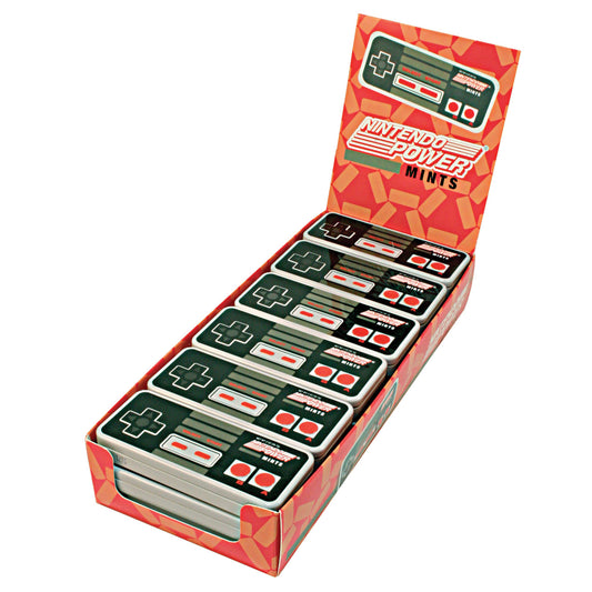 Nintendo Power Mints Peppermint Candy, 1.8 Ounce Tin - 18 Count Display Box