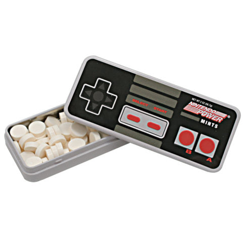 Nintendo Power Mints Peppermint Candy, 1.8 Ounce Tin - 18 Count Display Box