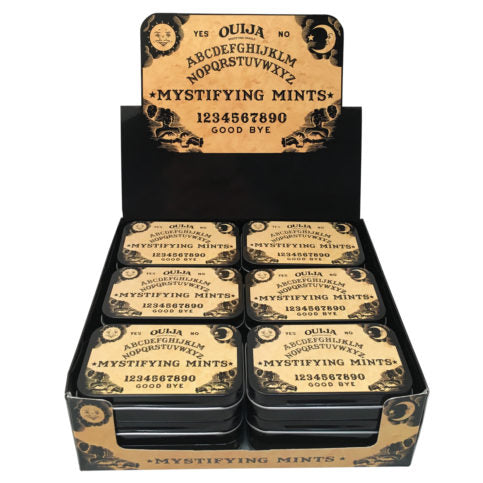 Ouija Mystifying Peppermint Mints,1.5 Ounce Candy Tin - 18 Count Display Box