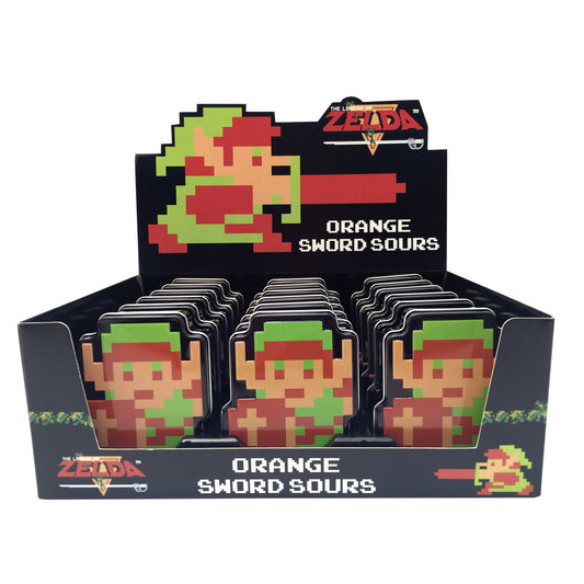 Nintendo The Legend of Zelda’s Link Sword Sours  Candy, 1 Ounce Tin - 18 Count Display Box
