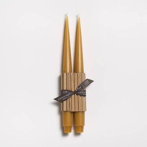 Greentree Home Candle, Apollo Unscented Taper Handmade Beeswax Candles