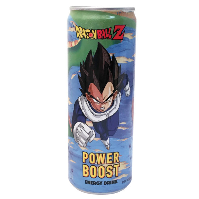 Dragon Ball Z Vegeta Power Boost Energy Drink, 12 fl Ounce Can - 12 Count Case