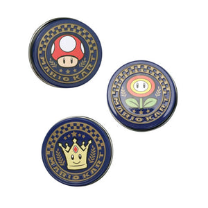 Nintendo Mario Kart Blind Box, Collectible Tins W/ 0.7 Ounces of Fruit Flavored Candy - 18 Count Display Box