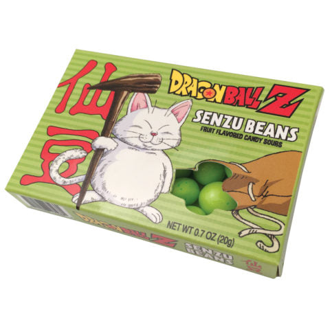 Dragon Ball Z Senzu Beans, 0.7 Ounce Box of Fruity Green Candy - 12 Count Display Box