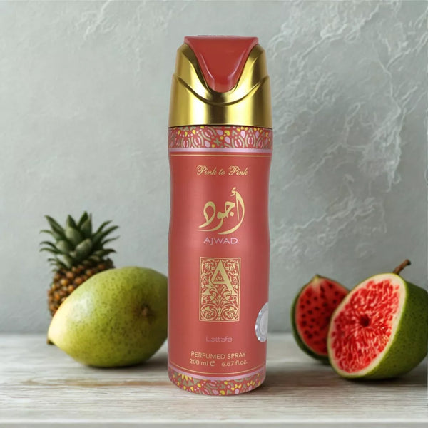 Lattafa Ajwad Pink To Pink Unisex Perfumed Body Spray, 200 ml/6.67 fl.oz.