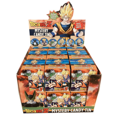 Dragon Ball Z Mystery Candy Tin 0.7 Ounce Blind Box - 18 Count Display Box