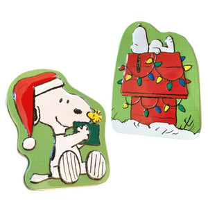 Peanuts Christmas Is Giving, Sour Green Apple Candy, 1 Ounce Tin - 12 Count Display Box