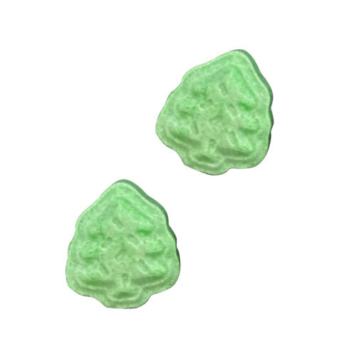 Pusheen Meowy Christmas Tin, 1.4 Ounces of Sour Green Apple Tree-Shaped Candies - 12 Count Display Box