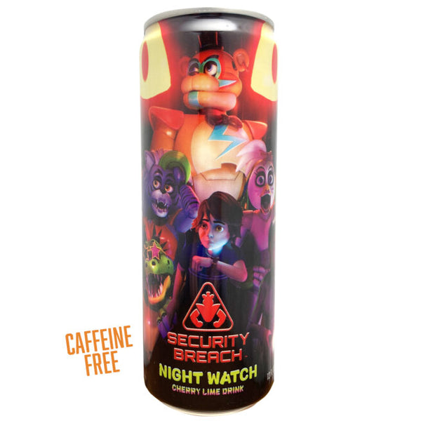 Five Nights at Freddy’s Security Breach, Caffeine Free Drink, 12 fl Ounce Can - 12 Count Case