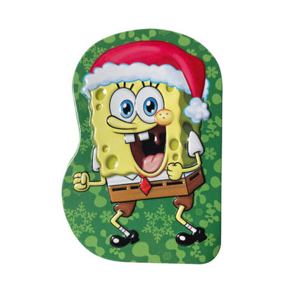 Holiday SpongeBob SquarePants Let’s Shellebrate! Sour Candy in Collectible Tin, 1.2 Ounces of Sour Strawberry Candy - 12 Count Display Box