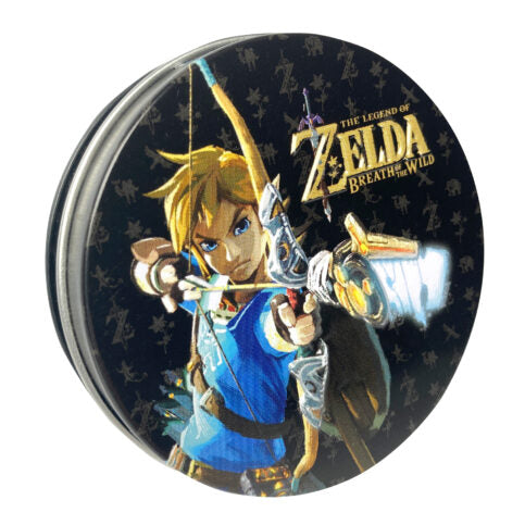 The Legend of Zelda Hyrule Kingdom, 1.2 Ounce Sour Blue Raspberry Candy in Collectible Tin - 12 Count Display Box