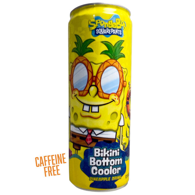 SpongeBob SquarePants Bikini Bottom Cooler Drink, Caffeine Free Drink, 12 fl Ounce Can - 12 Count Case